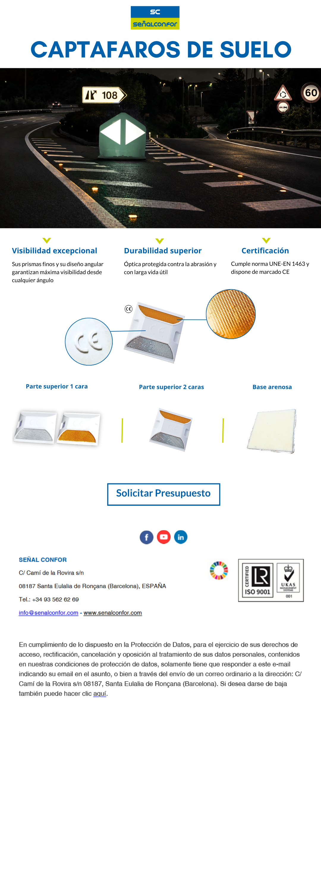 SENALCONFOR.COM - CAPTAFAROS OJO DE GATO